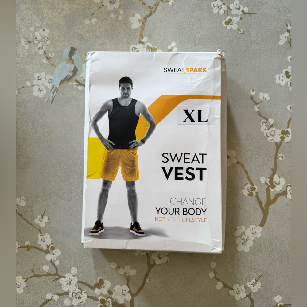 Sweat Spark Sweat Vest Exercise Workout Weightloss Black Men’s XL